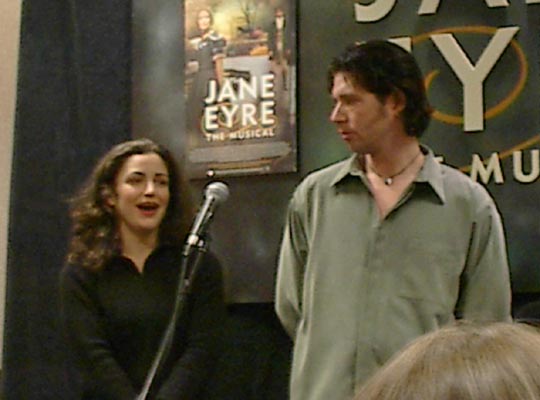 James with Marla Schaffel