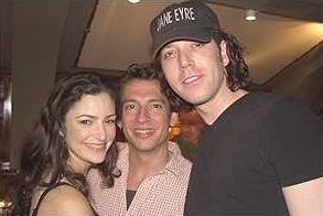 Marla Schaffel, Steven Tyler, and James at the Jane Eyre closing night party June 10, 2001