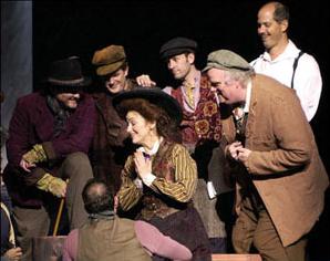 Marla Schaffel with cast in 2002 production of My Fair Lady